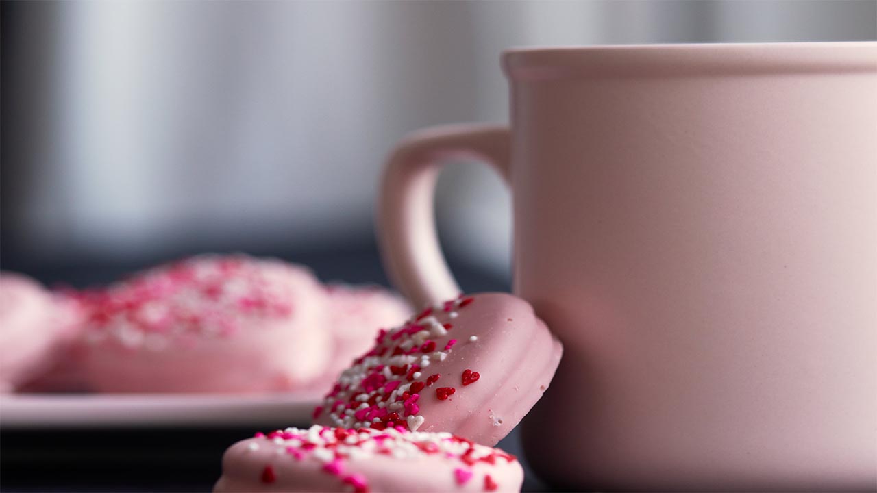 pink single serve coffee maker